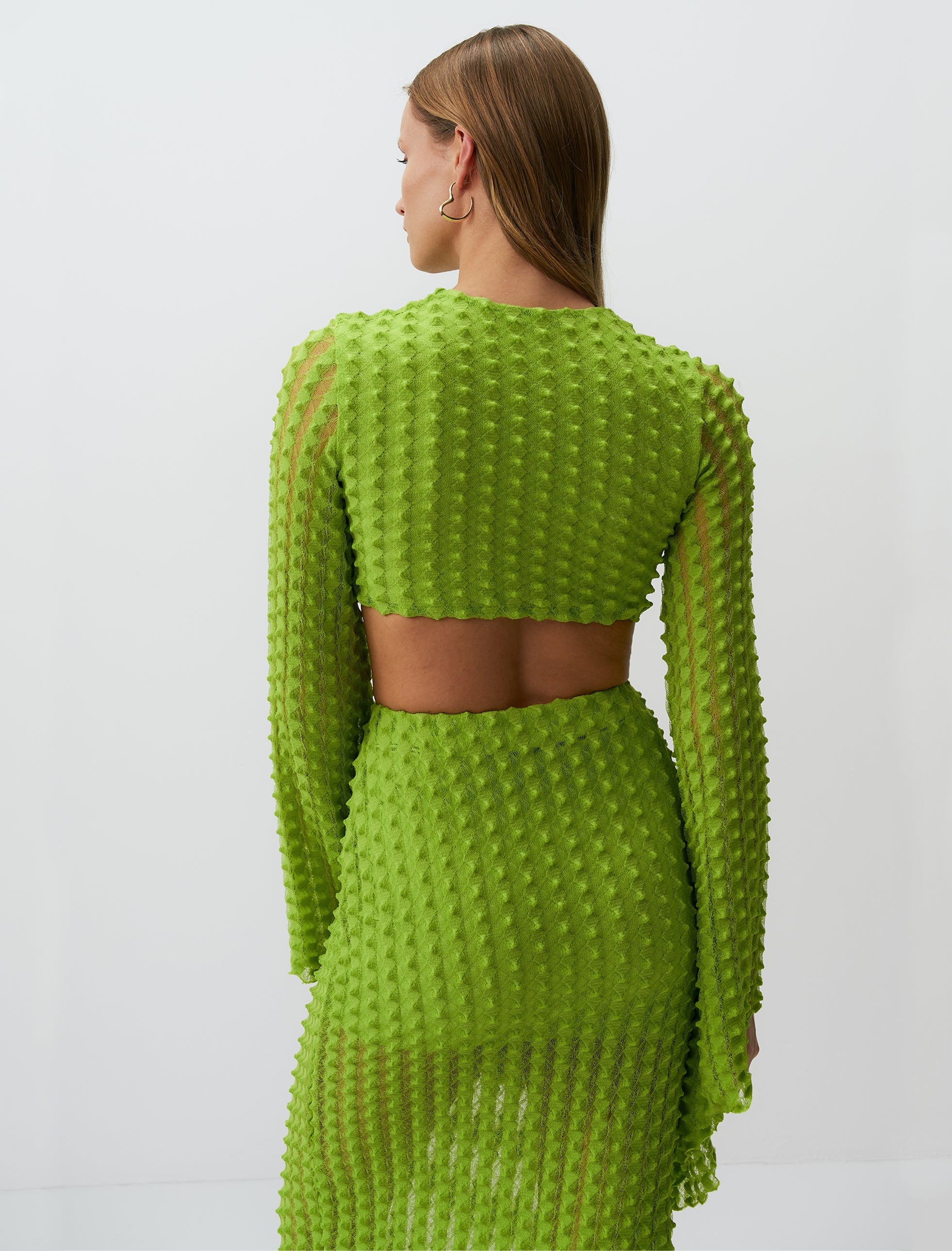 IOLE SKIRT NEON GREEN - ARETE READY TO WEAR