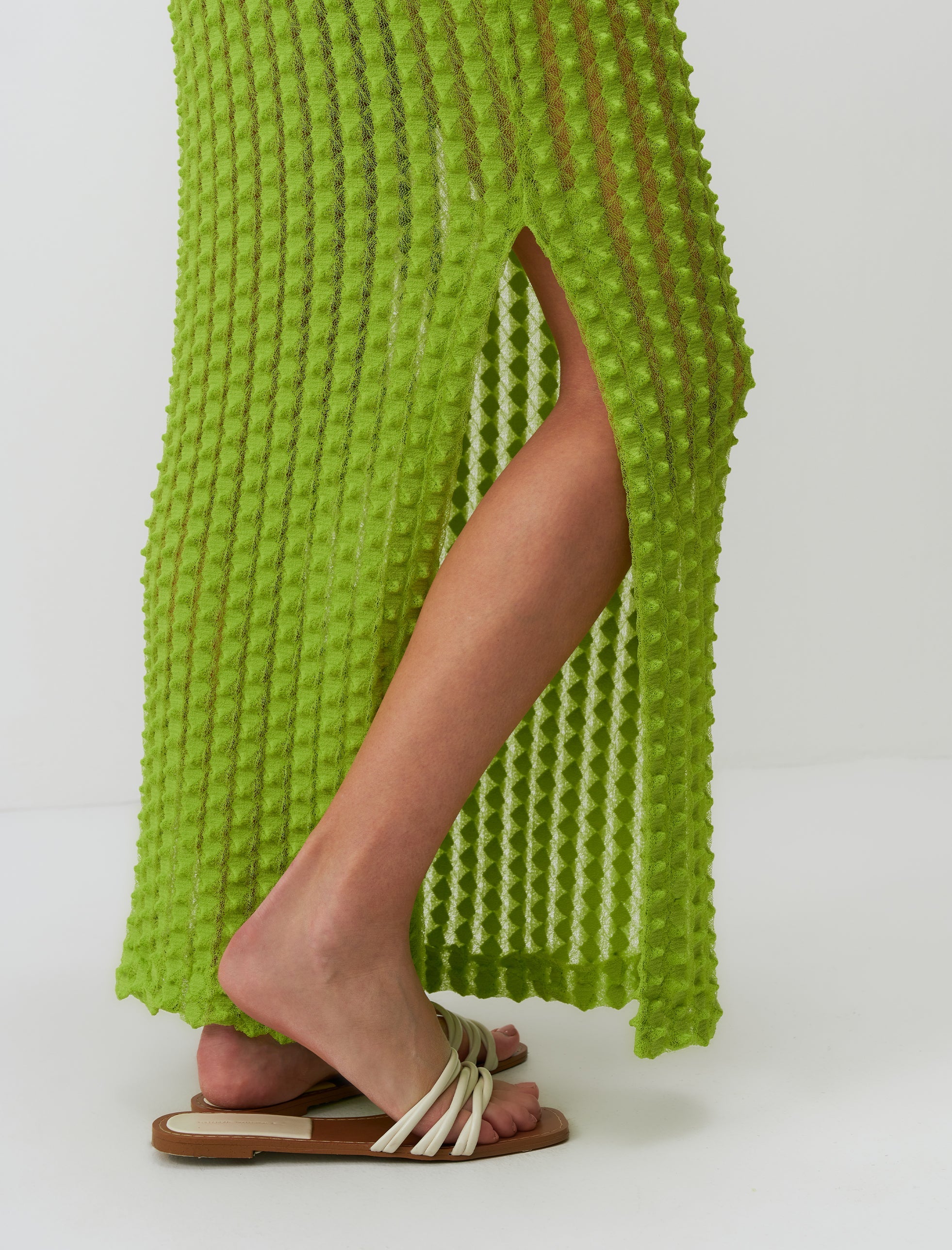 IOLE SKIRT NEON GREEN - ARETE READY TO WEAR