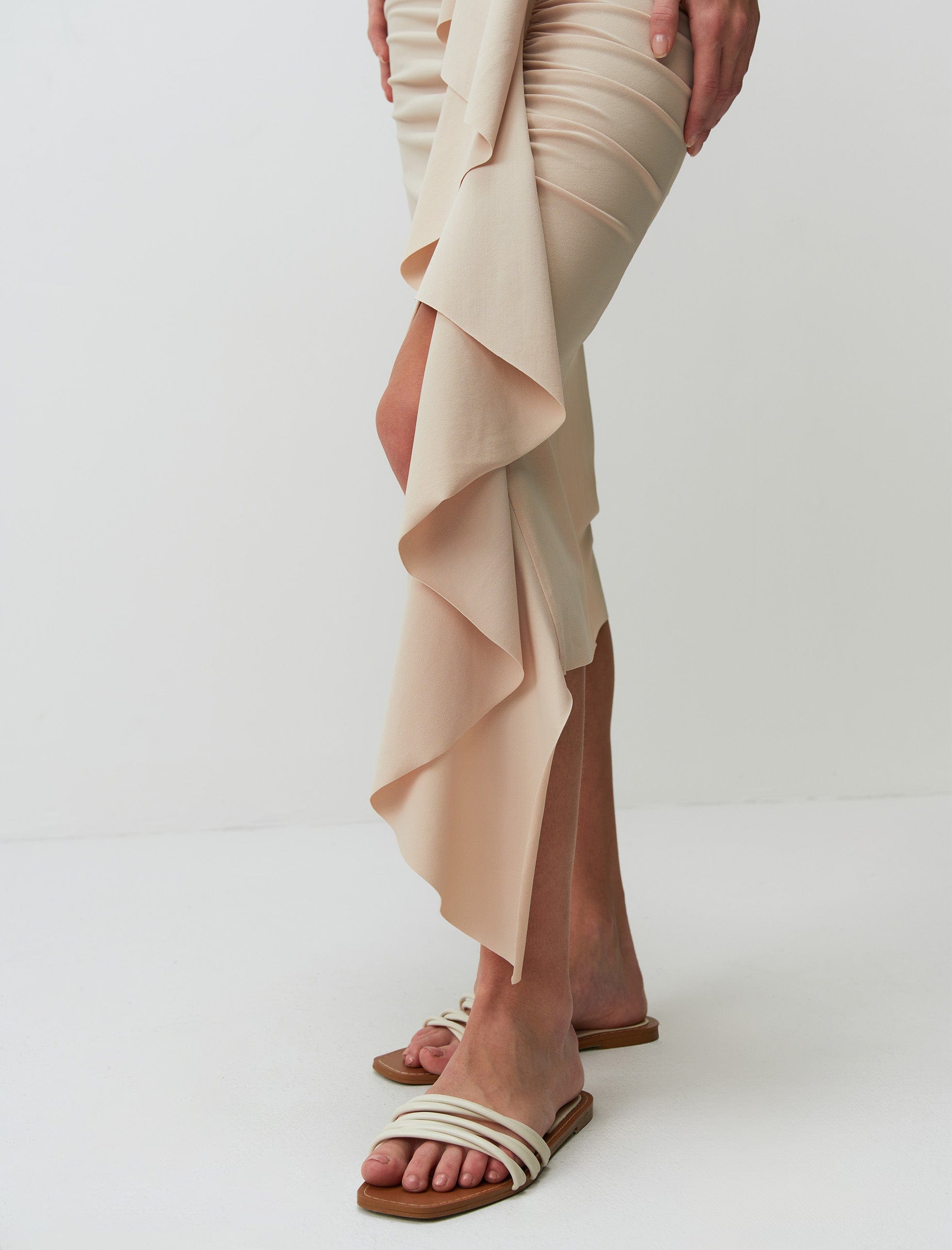 ZELOS SKIRT CREAM - ARETE READY TO WEAR