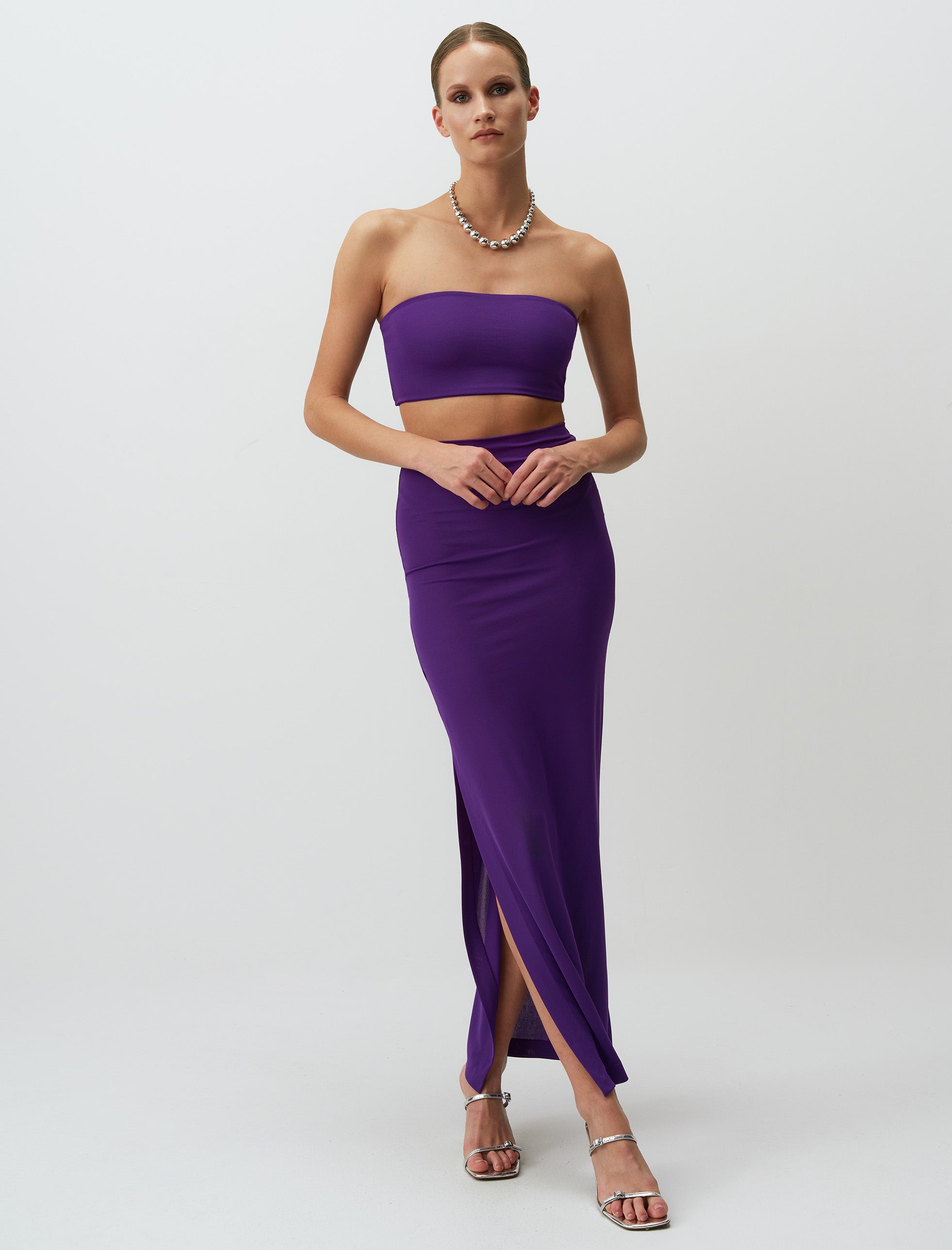 IOLE SKIRT PURPLE - ARETE READY TO WEAR