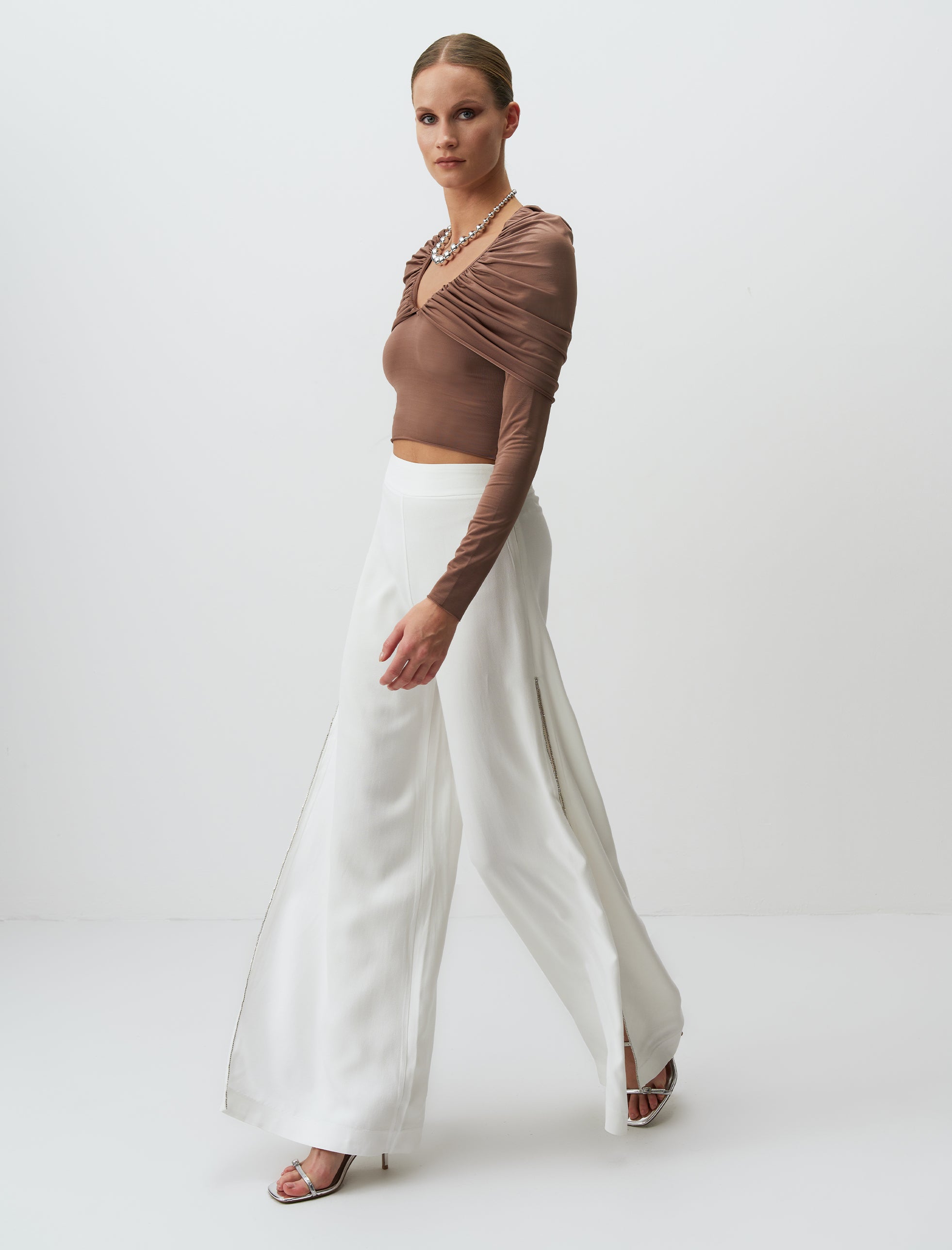 KOLONIDES PANTS WHITE - ARETE READY TO WEAR