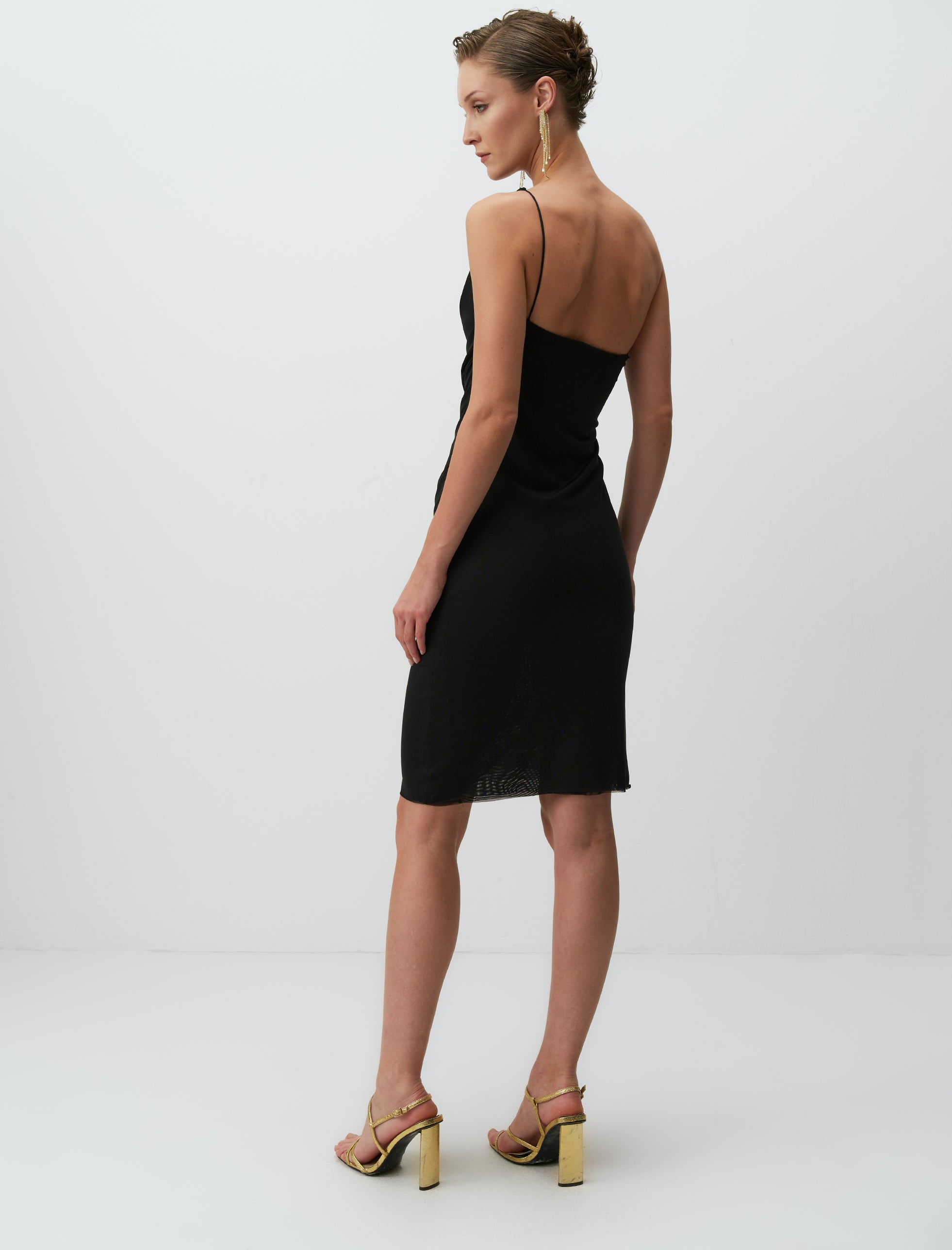 EROS DRESS BLACK-GOLD - ARETE READY TO WEAR