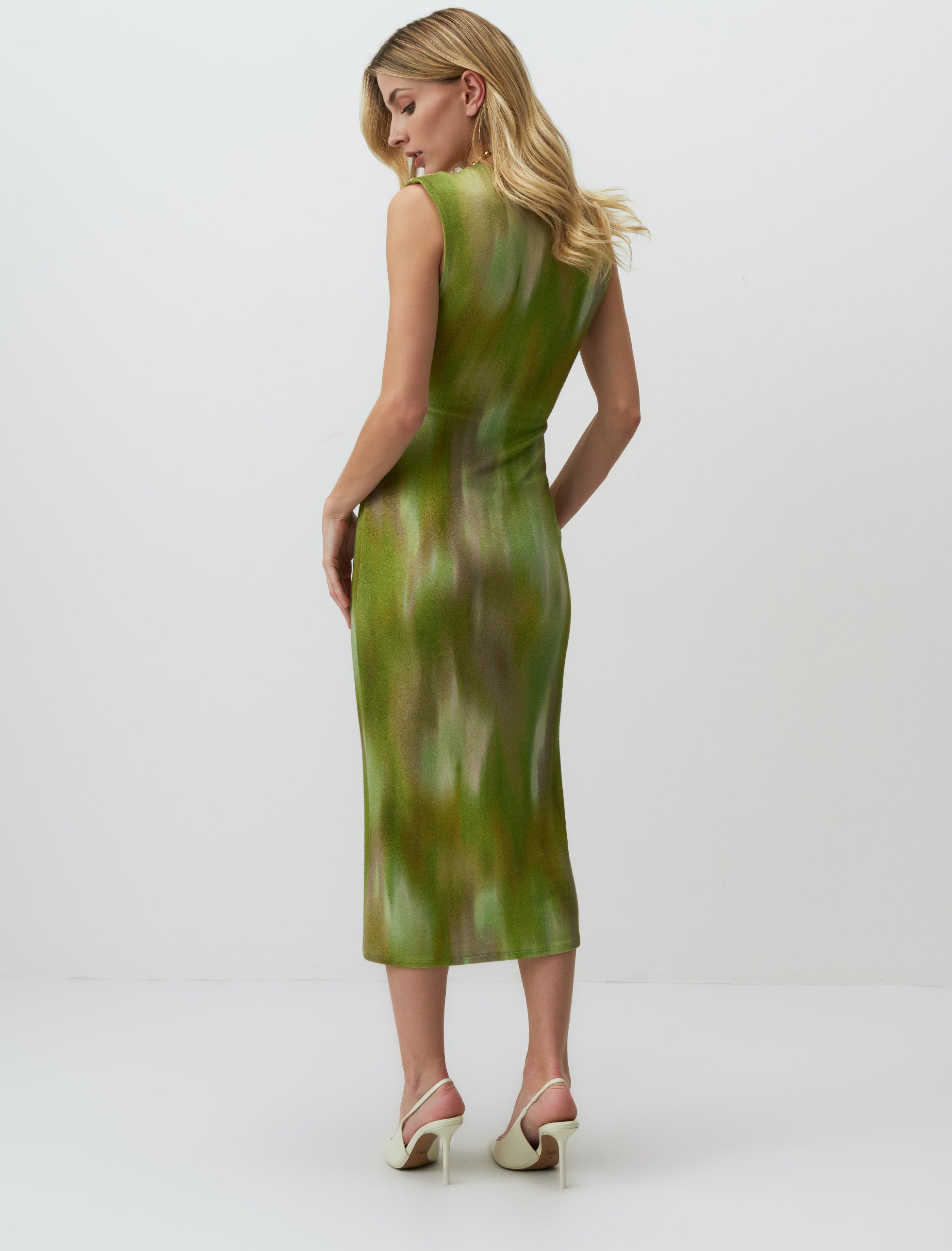 ACMON DRESS GREEN - ARETE READY TO WEAR