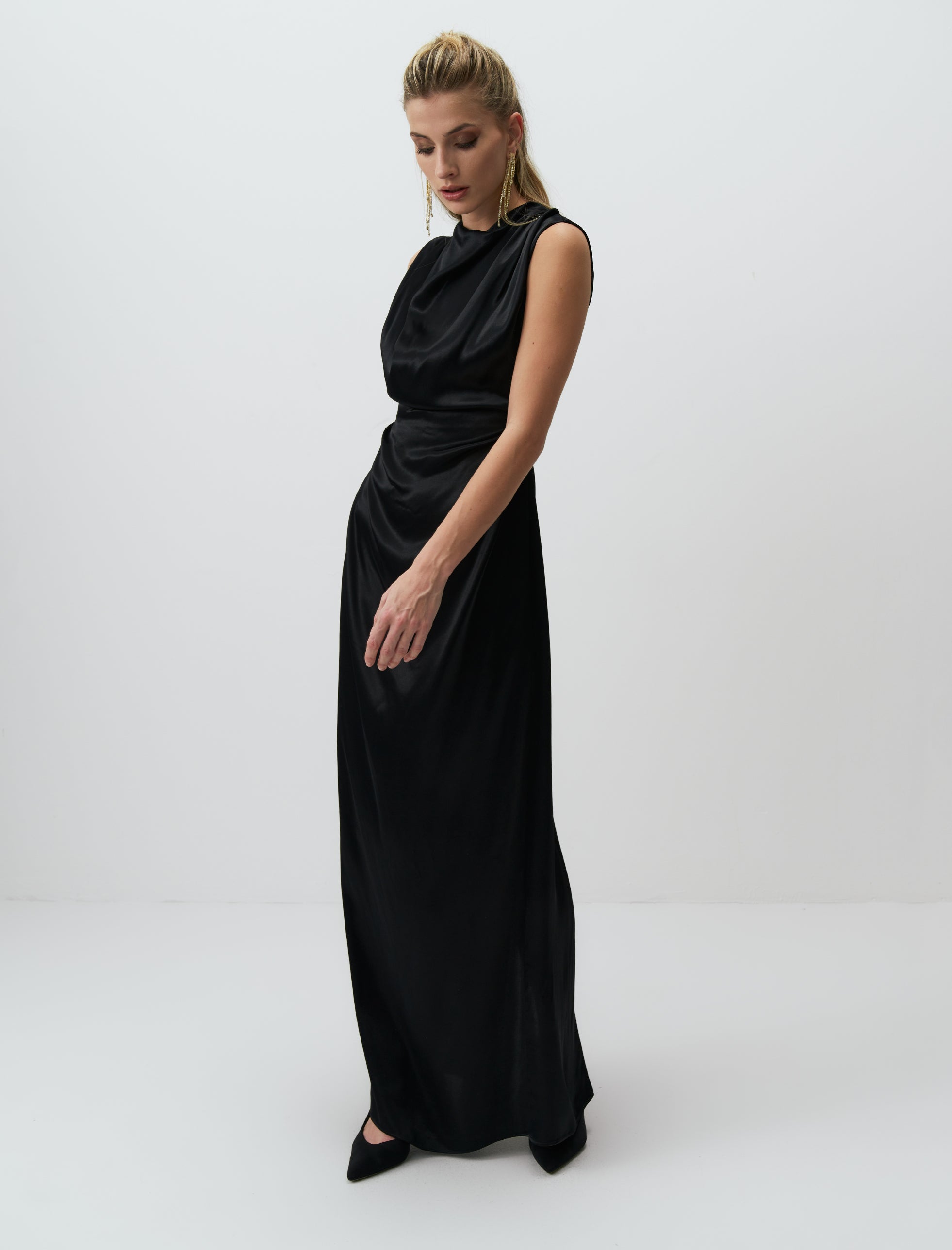 AENEAS DRESS BLACK - ARETE READY TO WEAR