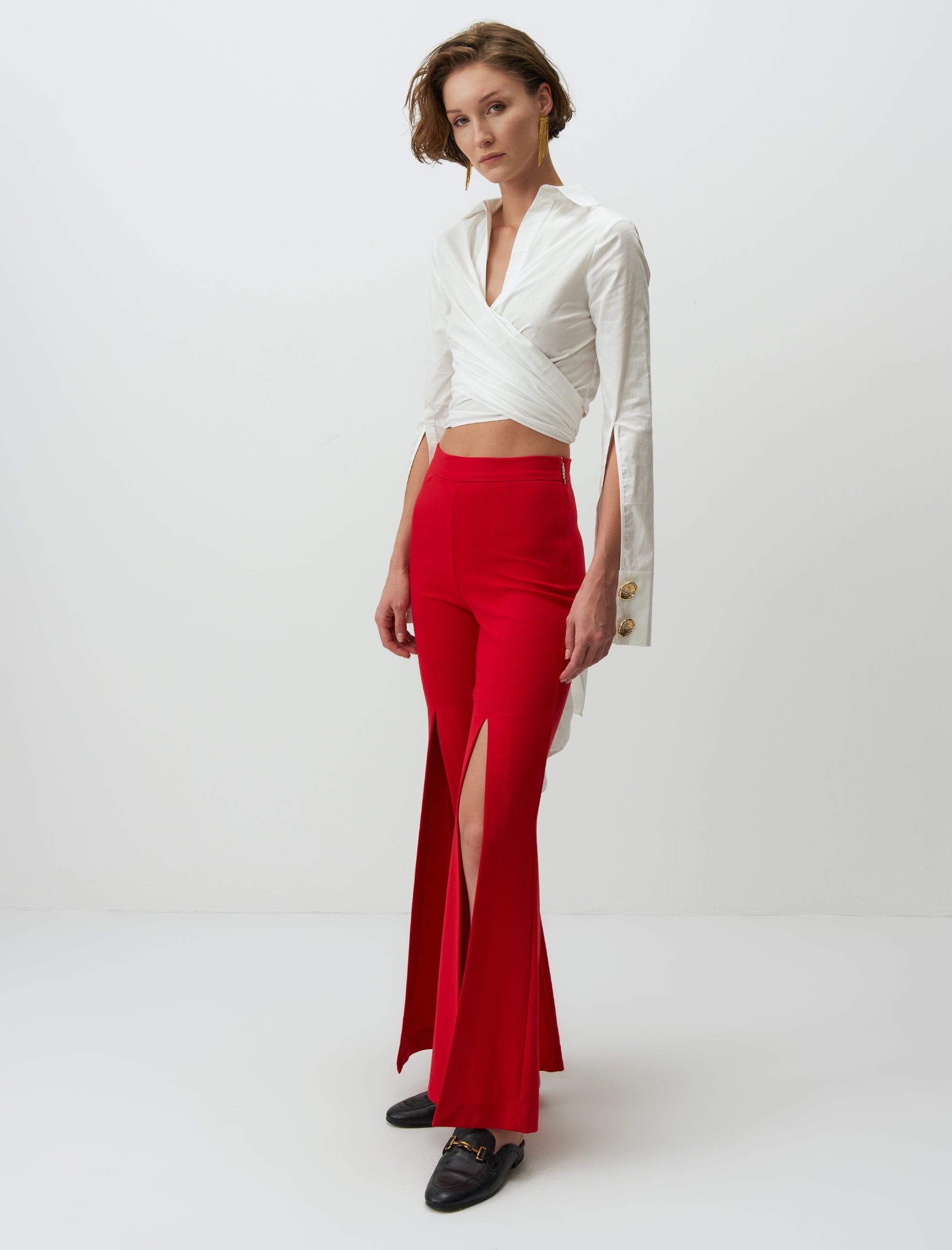 PALLAS PANTS RED - ARETE READY TO WEAR