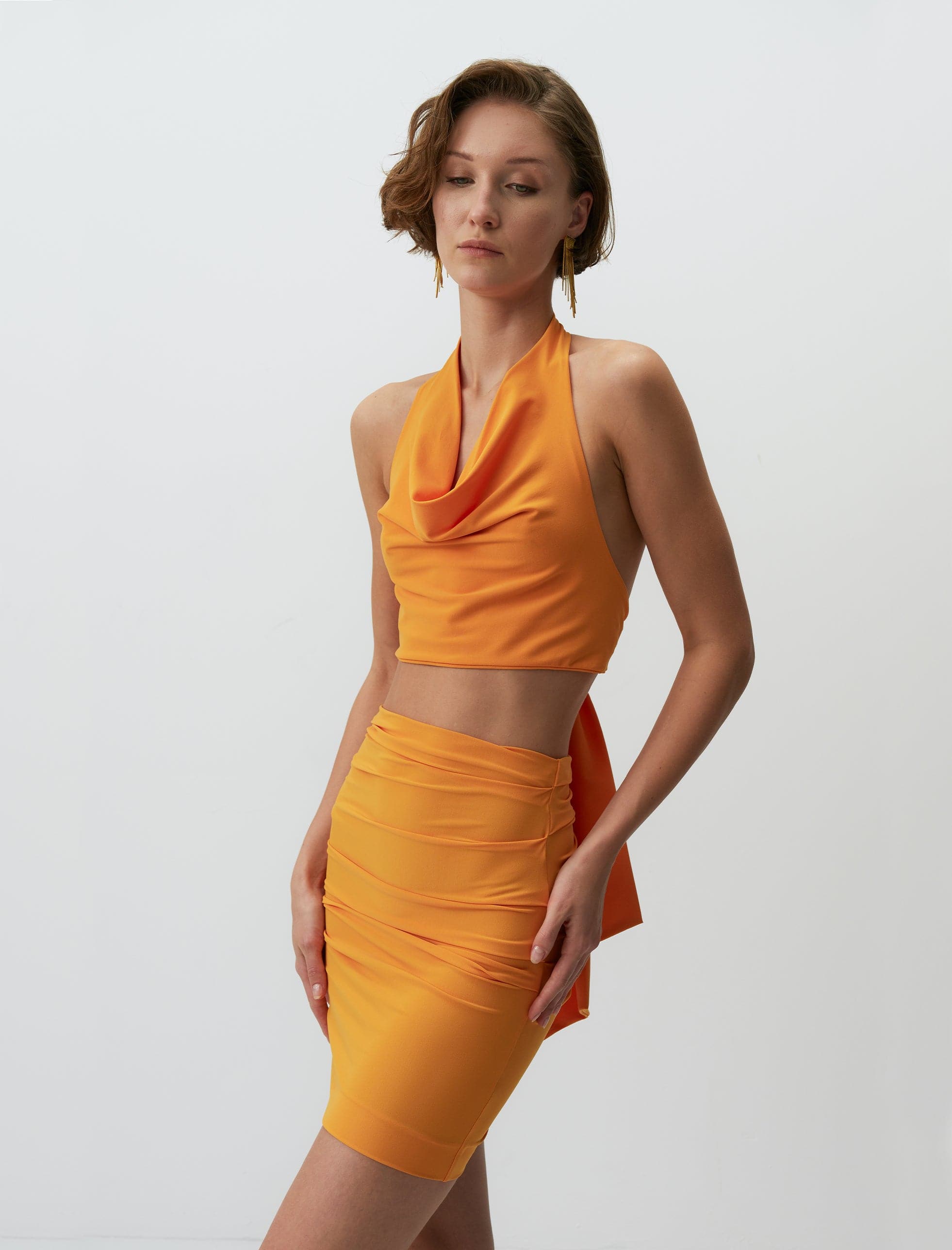 NETE TOP ORANGE - ARETE READY TO WEAR